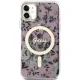 Guess iPhone 11 / XR Case Flower MagSafe, Pink