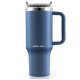 Berdsen Vacuum Thermos Mug with Straw Set, 1180 ml, Navy Blue