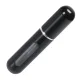 Travel perfume atomizer 5ml, refillable aluminum dispenser, black