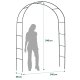 Plonos PL-990 Garden Pergola Arch 240 cm - Elegant Outdoor Arbor for Climbing Plants