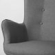 Sofotel Norse Wingback Armchair with Footstool, Grey