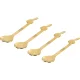 Bialetti Joyful Memories Espresso Spoon Set, 4-Piece, Gold