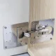 Malatec Hinge Repair Plates, 4 pcs, 9x9 cm