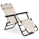 MultiGarden Foldable Garden Lounger with Headrest, Beige