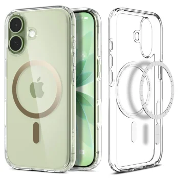 Spigen iPhone 17 Case Ultra Hybrid Mag Magsafe, Clear / Gold