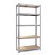 Metāla plaukts Humberg HR-812 ar pārvalku, 180x90x40 cm, sudraba