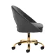 4Rico QS-MF18G Velvet Swivel Beauty Salon Chair, grey