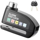 Brake disc lock with alarm