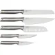 Joseph Joseph Elevate Stainless Steel Knife Set with In-Drawer Bamboo Storage Tray, 5 Piece