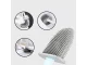 Silicone Toilet Brush with Sealed Base, White/Grey