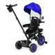 ECOTOYS 3-in-1 Kids Tricycle with Rotating Seat & Push Handle, Blue