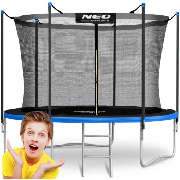 Neo-Sport Garden Trampoline 183 cm with Inner Net and Ladder