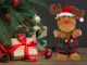 Dancing and Singing Christmas Reindeer, Plush Toy, 32 cm