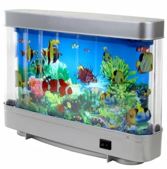 Decorative LED Aquarium Night Light with Floating Fish