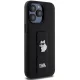 Karl Lagerfeld iPhone 13 Pro Max Case Gripstand Saffiano Choupette Pin, Black