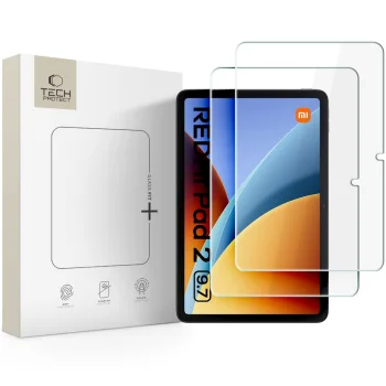 Tech-Protect Glass Fit+ Tempered Glass for Xiaomi Redmi Pad 2 9.7", 2-Pack