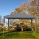 MultiGarden Garden Gazebo 3x3 m with 4 Side Panels, Grey