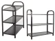 3-Tier Shoe Rack, Black/Silver