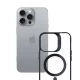 3mk Satin Armor MagCase for iPhone 16 Pro Max, Clear with Black Frame