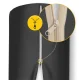 4FIZJO Rehabilitation and Massage Bolster 100 x 30 cm, Black