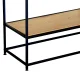 Industrial Console Table with 2 Shelves for Hallway, Black
