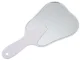 Tooth-Shaped Hand Mirror for Dentistry and Cosmetics, White