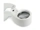 Folding Jeweler\'s Loupe 40x Magnifier with 2 LED Lights, Silver
