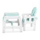 Ricokids Sinco 5-in-1 Convertible High Chair, Turquoise