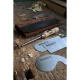 Kirschen Cabinet Scraper Set in Leather Case, 4 pcs.