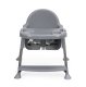 ECOTOYS 2-in-1 Convertible High Chair with Removable Tray, Grey