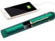 2-in-1 cordless ceramic hair straightener LCD, adjustable temperature, power bank, green