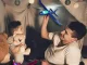 Large Styrofoam Glider Airplane with LED Lights, Blue, 47 cm