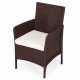 MultiGarden Garden Armchair with Cushion, Brown