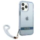 Guess iPhone 13 / 13 Pro Case Translucent Strap, Blue