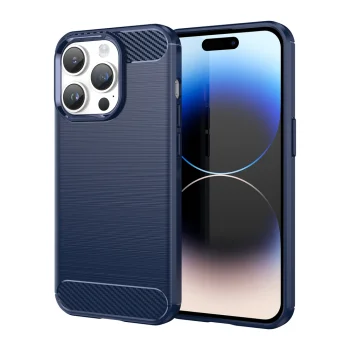 Carbon Case for iPhone 14 Pro Max, Blue