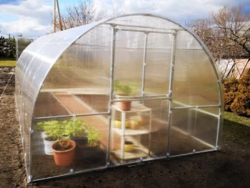Greenhouse KLASIKA TUBE 3x10m (30m2) with Base and 4mm Polycarbonate