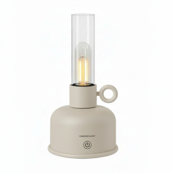 Vintage LED Lantern Forever Light FLR-05 Rechargeable, Light Beige