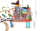 Wooden Children Toy Railway Train Track Car Road, 88 elements