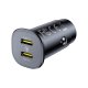 Baseus GoTrip 2 x USB-C 30W Car Charger - Black