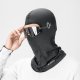 Wozinsky WKM-02B balaklava sejas maska motociklam un velosipēdam ar brillēm paredzētiem izgriezumiem – melna