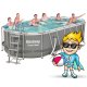 Bestway 56710 Power Steel Frame Pool 549x274x122 cm