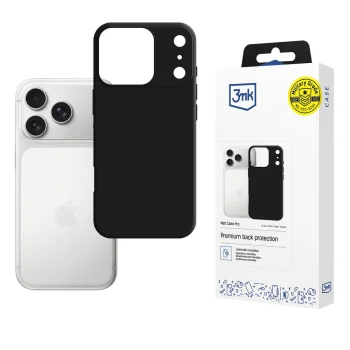 3mk Matt Case Pro for Apple iPhone 17 Pro, Matte Black