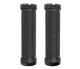 Rubber Bicycle Handlebar Grips with Screw Fastening, Black