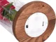 Eternal Rose in Glass Dome with LED Light - Red