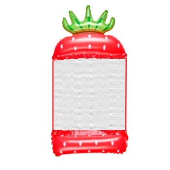 Inflatable Water Hammock / Pool Float Strawberry Design, 140x70 cm