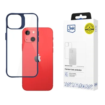 3Mk Protection Satin Armor Case+ for Apple iPhone 13, Blue/Transparent