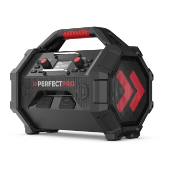 Job Site Radio PerfectPro ROCKTAGON 18V DAB+ Bluetooth IP65 Black