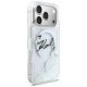 Karl Lagerfeld Liquid Glitter Karl Script Logo MagSafe Phone Case Cover iPhone 17 Pro - Clear