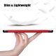 Huawei MatePad T 10s (AGS3-L09, AGS3-W09) Leather Tri-fold Stylish Tablet Cover Case, Red
