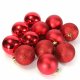 Set of Christmas Tree Decoration Balls 100 pcs, red
